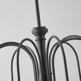 Volo Lustre Métal Bois Luxe Postmoderne