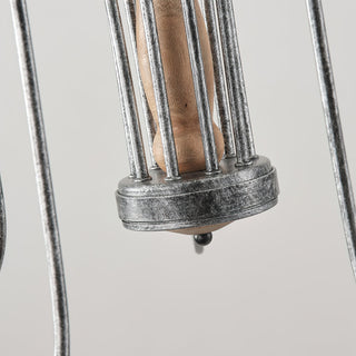 Volo Lustre Métal Bois Luxe Postmoderne