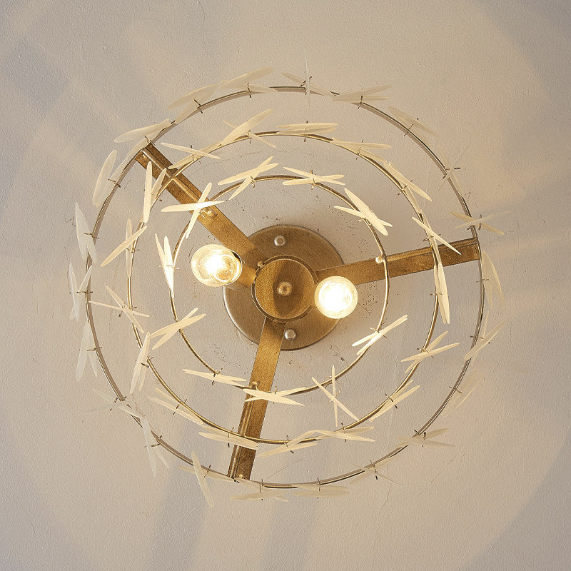 The white Brielle Ceiling Lamp in a bedroom setting.