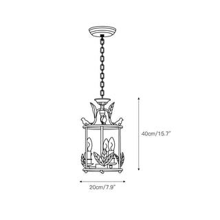 Hylite Suspension Lanterne Métal Doré Industrielle Vintage