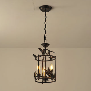 Hylite Suspension Lanterne Métal Doré Industrielle Vintage