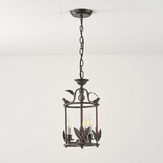 Hylite Suspension Lanterne Métal Doré Industrielle Vintage