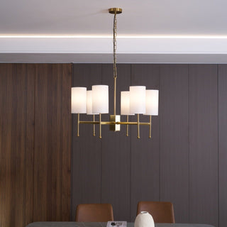 Ulcarisra Lustre en Tissu Vintage en Laiton