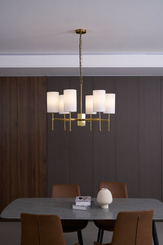 Ulcarisra Lustre en Tissu Vintage en Laiton