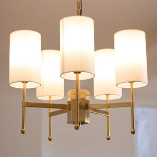 Ulcarisra Lustre en Tissu Vintage en Laiton