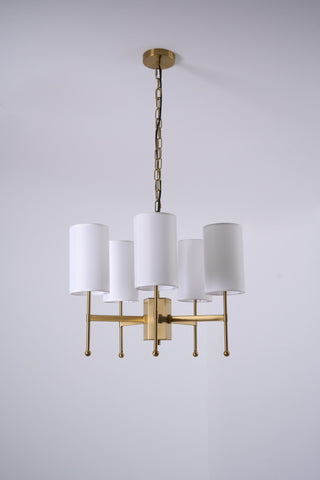 Ulcarisra Lustre en Tissu Vintage en Laiton