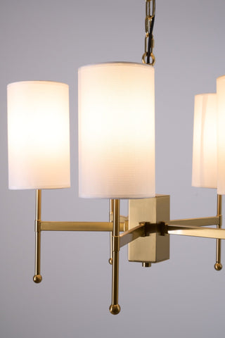 Ulcarisra Lustre en Tissu Vintage en Laiton