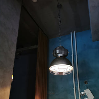 Astra Suspension Métal Brillant Industrielle Vintage