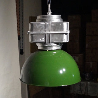 Astra Suspension Métal Brillant Industrielle Vintage