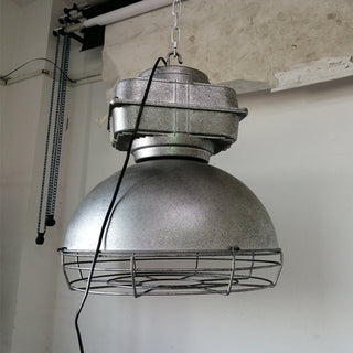 Astra Suspension Métal Brillant Industrielle Vintage