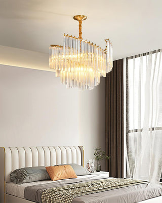 Ilsoris Lustre Postmoderne de Luxe en Cristal Brinicle