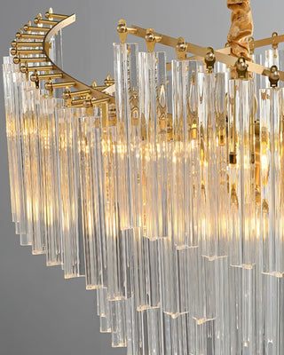 Ilsoris Lustre Postmoderne de Luxe en Cristal Brinicle