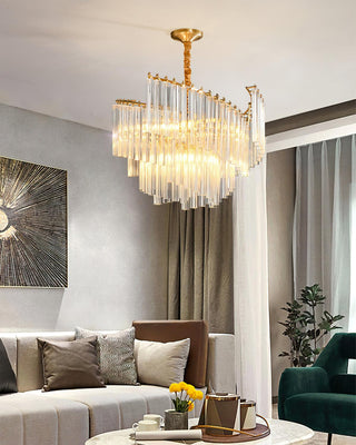 Ilsoris Lustre Postmoderne de Luxe en Cristal Brinicle