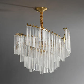 Ilsoris Lustre Postmoderne de Luxe en Cristal Brinicle