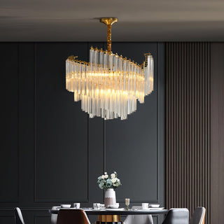 Ilsoris Lustre Postmoderne de Luxe en Cristal Brinicle