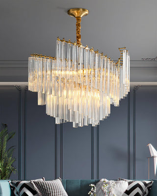 Ilsoris Lustre Postmoderne de Luxe en Cristal Brinicle