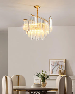 Ilsoris Lustre Postmoderne de Luxe en Cristal Brinicle