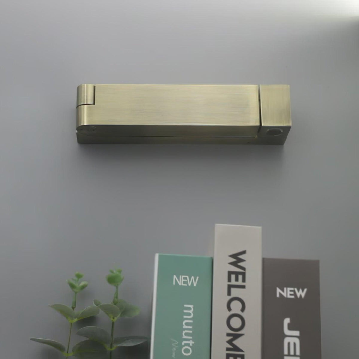 LED Wall Sconce Aluminum Alloy Body Matt Black Nickel Minimalist-Neutral Decor