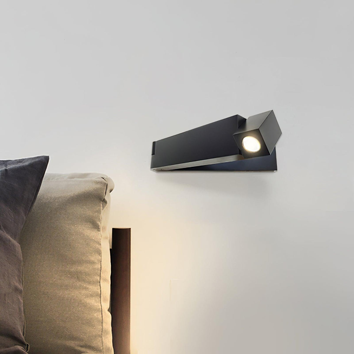 LED Wall Sconce Aluminum Alloy Body Matt Black Nickel Minimalist-Neutral Decor