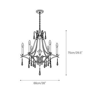 Lyra Lustre Cristal Cuivre Luxe Postmoderne