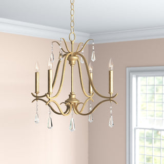 Lyra Lustre Cristal Cuivre Luxe Postmoderne
