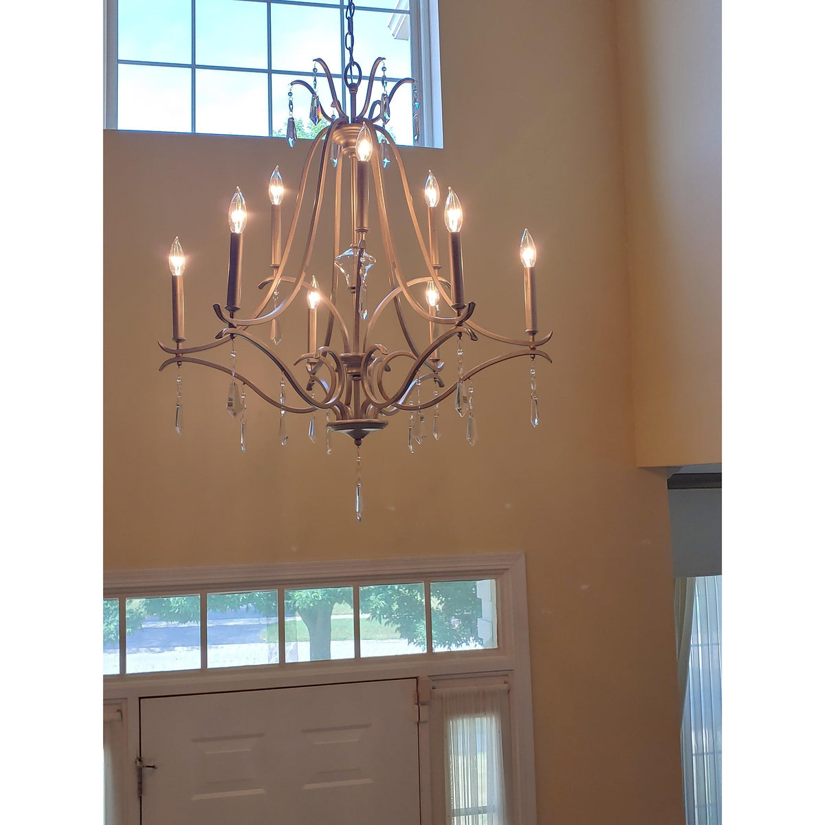 Lyra Lustre Cristal Cuivre Luxe Postmoderne