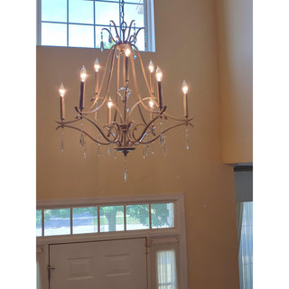 Lyra Lustre Cristal Cuivre Luxe Postmoderne