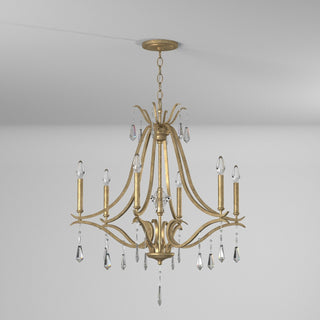 Lyra Lustre Cristal Cuivre Luxe Postmoderne