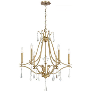 Lyra Lustre Cristal Cuivre Luxe Postmoderne