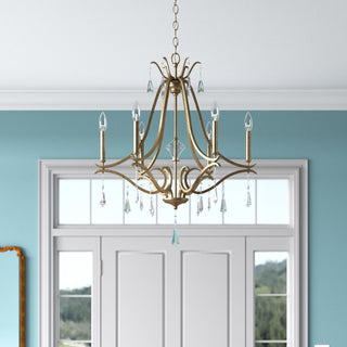 Lyra Lustre Cristal Cuivre Luxe Postmoderne