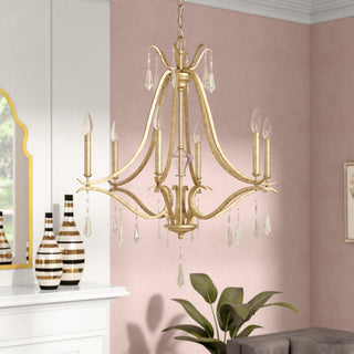 Lyra Lustre Cristal Cuivre Luxe Postmoderne