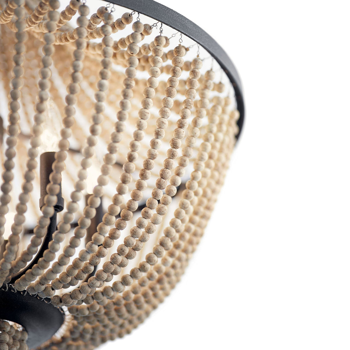 Vela Lustre Métal Bois Élégance Premium