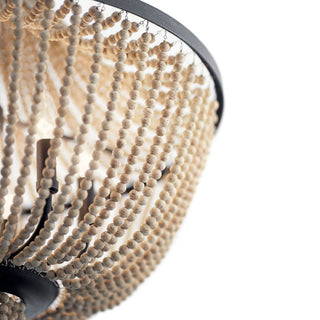 Vela Lustre Métal Bois Élégance Premium