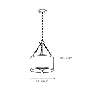 Helix Suspension Tambour Créativité Individuelle Tissu Métal