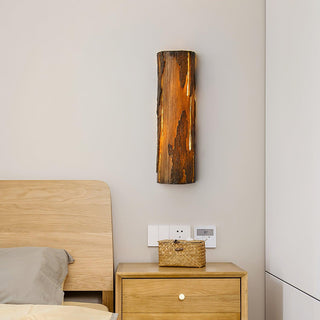 Lustra Lampe Murale Texture Écorce Rustique