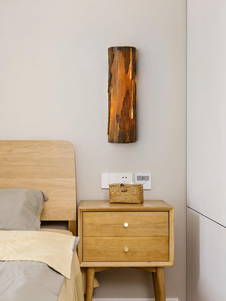 Lustra Lampe Murale Texture Écorce Rustique