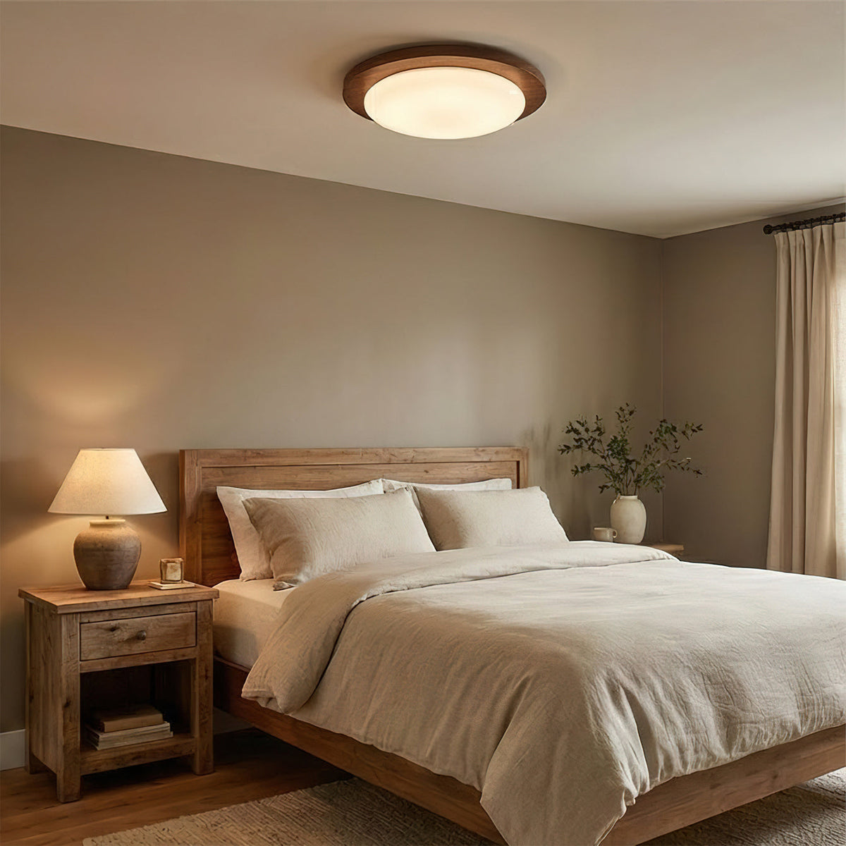 Bromo Ceiling Light installed on a ceiling in a living room.