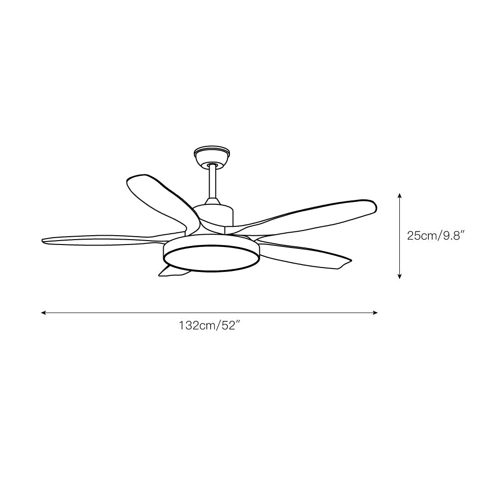 Teriinena Ventilateur de Plafond Lumineux