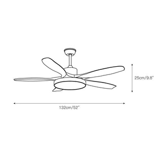 Teriinena Ventilateur de Plafond Lumineux