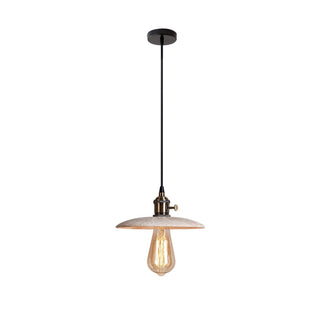 Metis Suspension Métal Travertin Beige Minimaliste Moderne