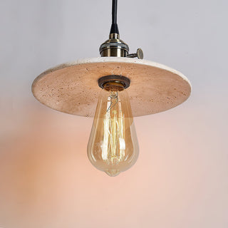Metis Suspension Métal Travertin Beige Minimaliste Moderne