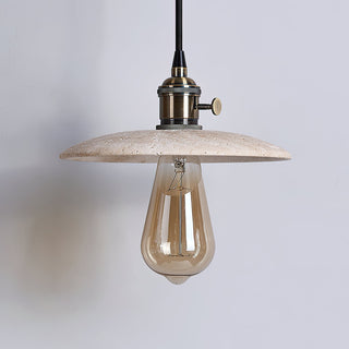Metis Suspension Métal Travertin Beige Minimaliste Moderne
