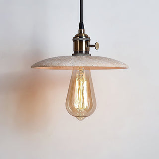 Metis Suspension Métal Travertin Beige Minimaliste Moderne