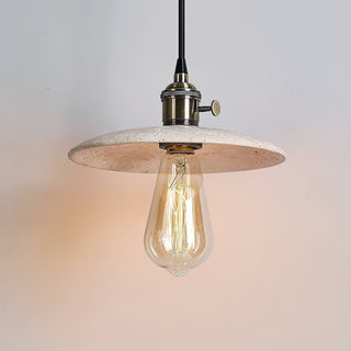 Metis Suspension Métal Travertin Beige Minimaliste Moderne