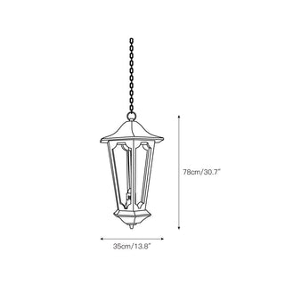 Seren Suspension Lanterne Luxe Postmoderne Élégance Bois Résine