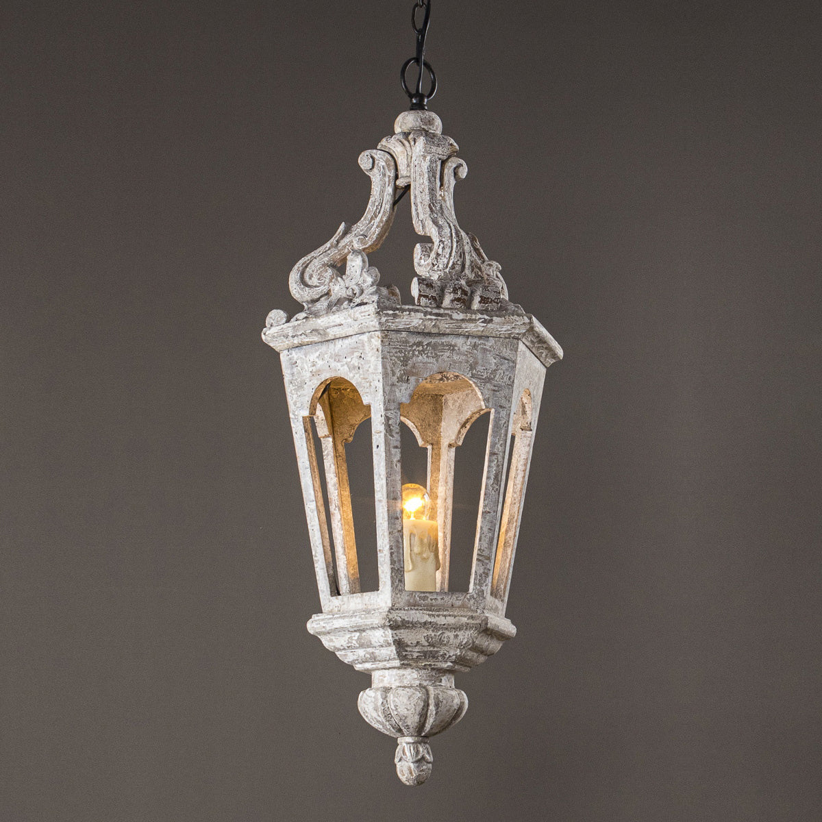 Seren Suspension Lanterne Luxe Postmoderne Élégance Bois Résine