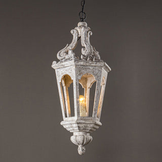 Seren Suspension Lanterne Luxe Postmoderne Élégance Bois Résine