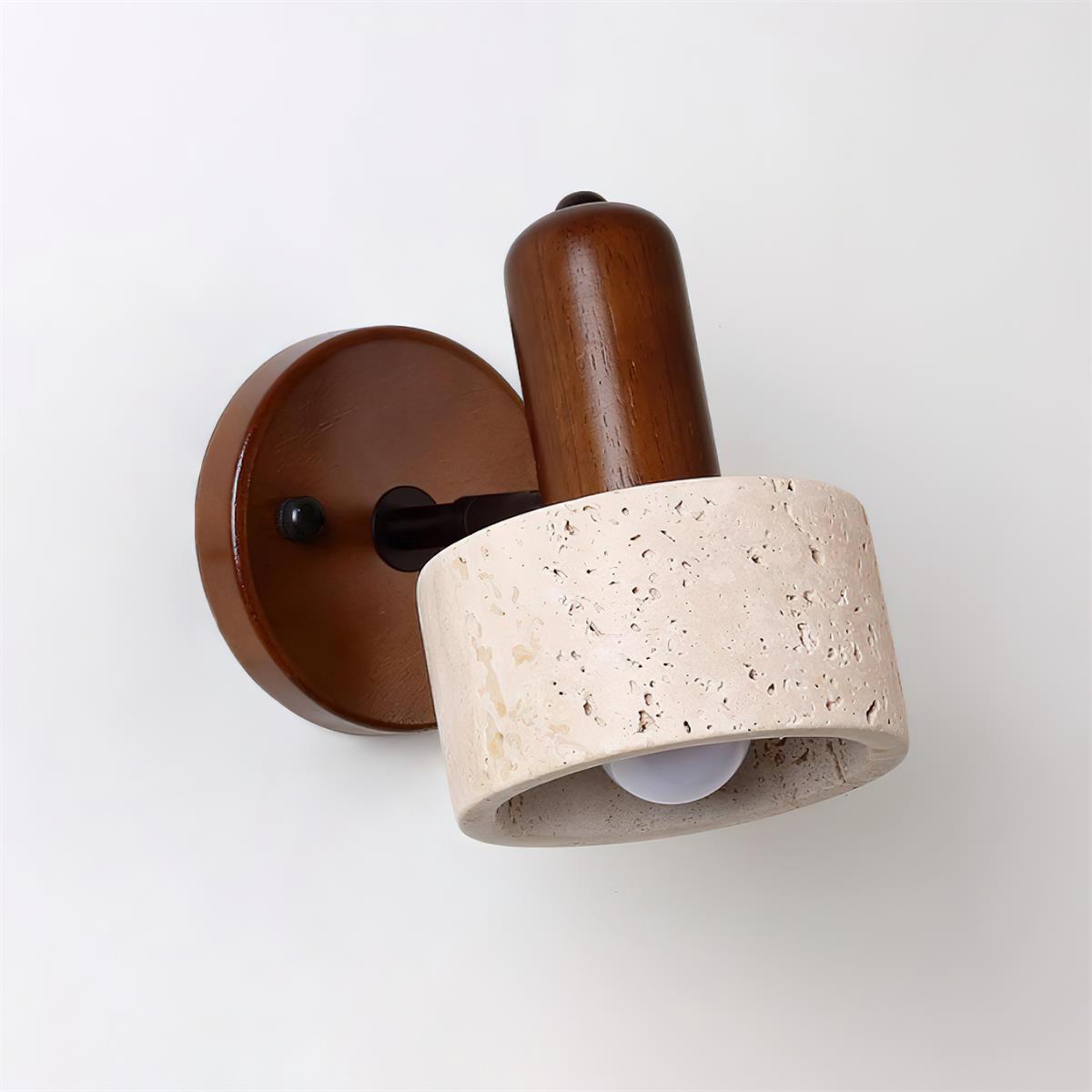 Oswin Travertine Wall Lamp-Neutral Decor