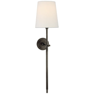 Theodore Applique Murale en Laiton et Tissu