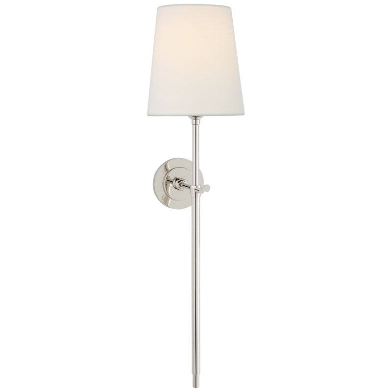 Theodore Applique Murale en Laiton et Tissu